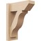 Ekena Millwork 5 1/2-in W x 12-in D x 16-in H Funston Slat Rough Cedar Woodgrain TimberThane Outlooker, Primed Tan OUTUR055X12X16FST24RCPR - alternate 1